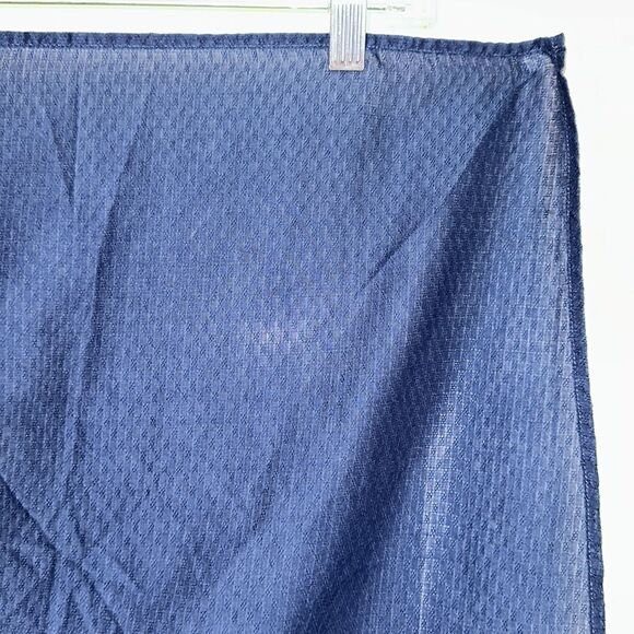 NWT Bella Dahl navy blue cotton square scarf - Picture 3 of 9
